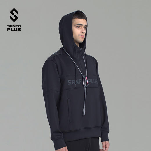 SANFO PLUS SJC-19073 流星连帽卫衣 男女同款帽衫 商品图1