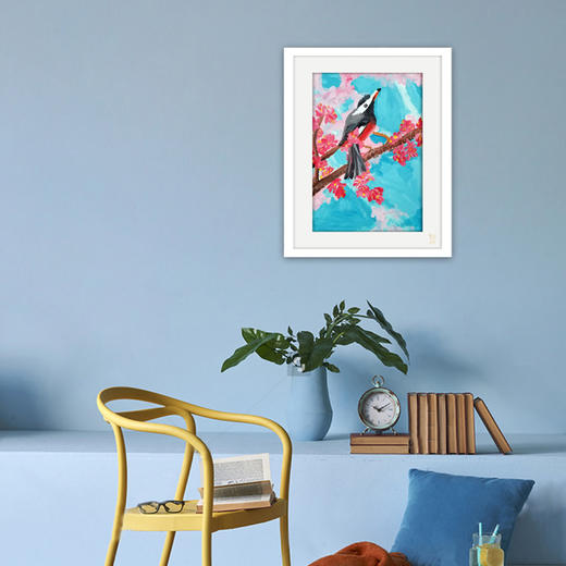 装饰画《歌谣》 金羽翼残障小艺术家手绘作品 复制画/原画 商品图1