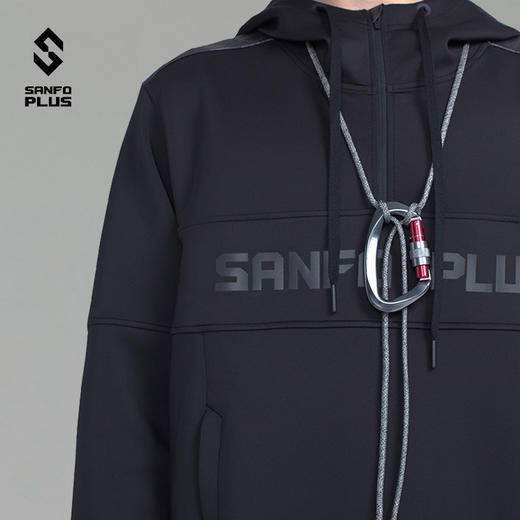SANFO PLUS SJC-19073 流星连帽卫衣 男女同款帽衫 商品图3