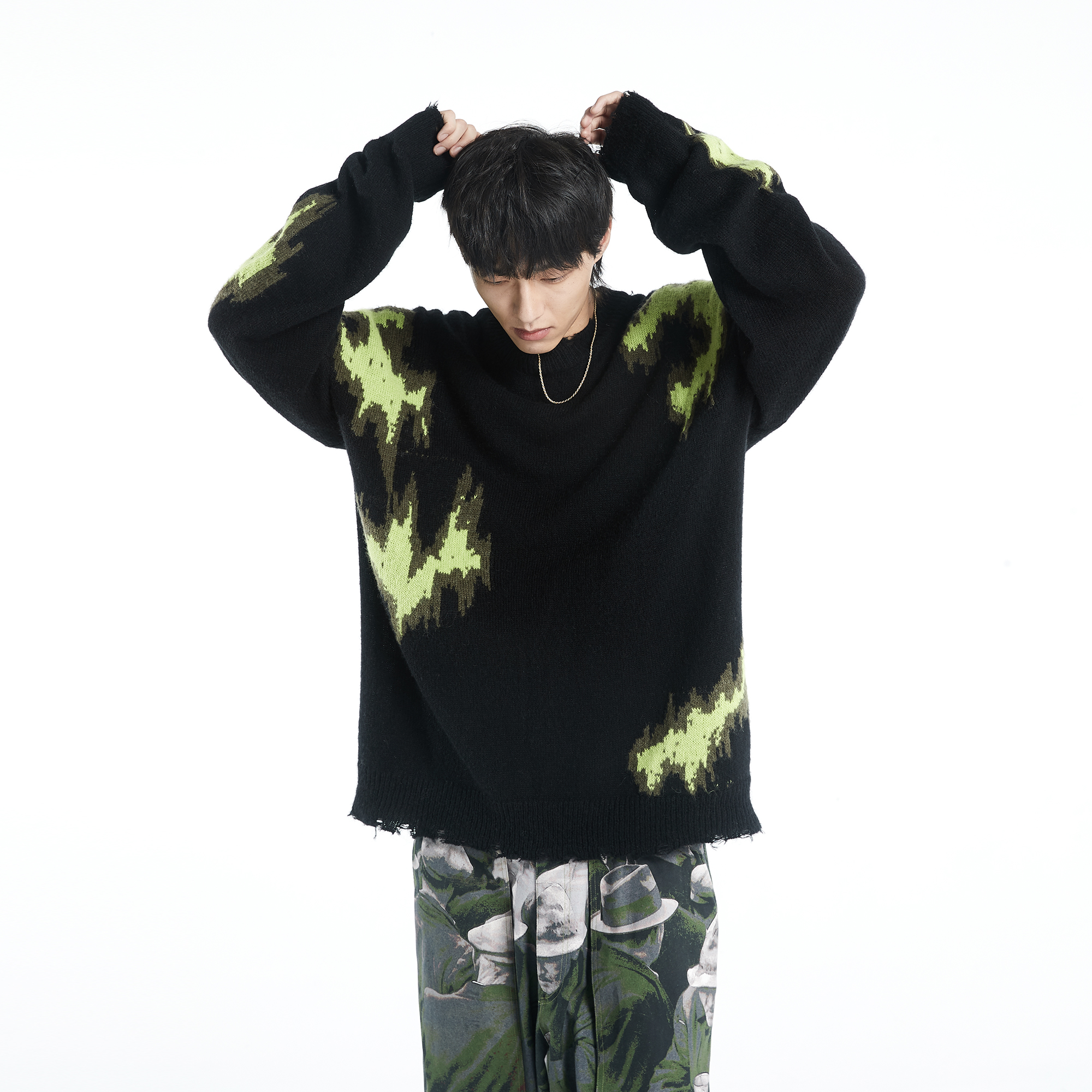 FMACM 提花马海毛毛衣 FM19AW3A-ZZS1911