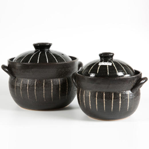 日本进口万古烧黑十草煮饭锅 商品图1