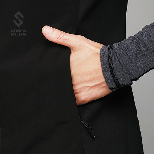 SANFO PLUS 秋冬户外防水防风保暖女款暗夜P棉背心18096 商品图4