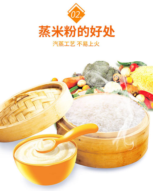 酷幼 婴儿蒸米粉（强化铁原味）6个月 商品图1