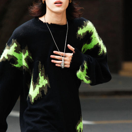 FMACM 提花马海毛毛衣 FM19AW3A-ZZS1911 商品图2