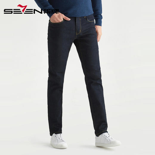 柒牌 SEVEN 牛仔裤男时尚修身牛仔裤	116S88040 商品图0