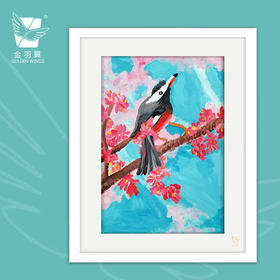 装饰画《歌谣》 金羽翼残障小艺术家手绘作品 复制画/原画