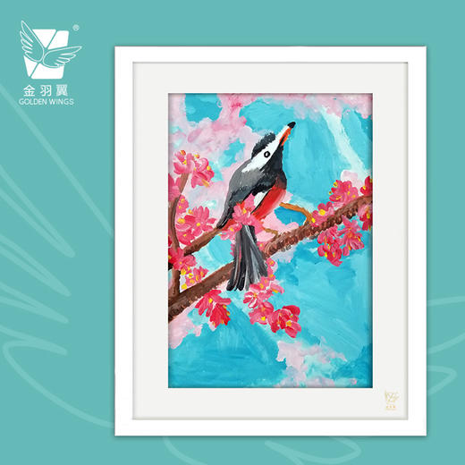 装饰画《歌谣》 金羽翼残障小艺术家手绘作品 复制画/原画 商品图0