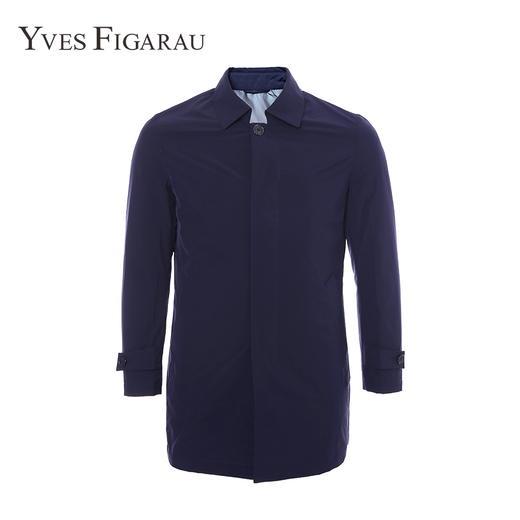 YvesFigarau伊夫·费嘉罗秋冬男装干部商务休闲时尚舒适翻领羽绒风衣620559 商品图0