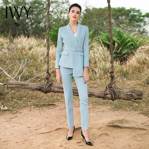 IWY/蓝色西服套装CP1788 商品图0