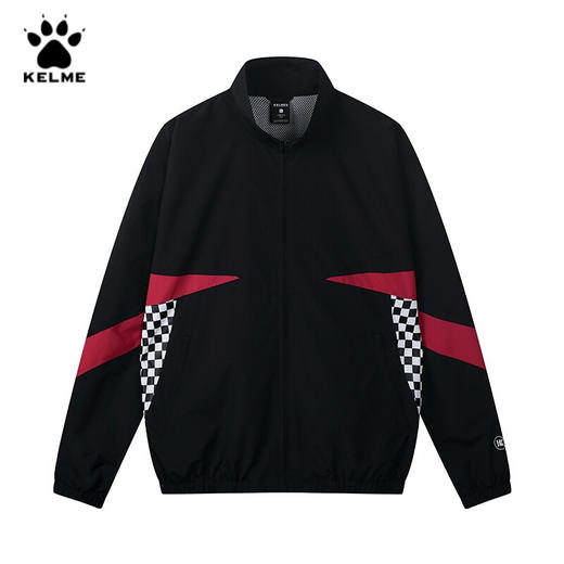 卡尔美春秋款运动外套男立领复古宽松蝙蝠袖风衣3683102 商品图4