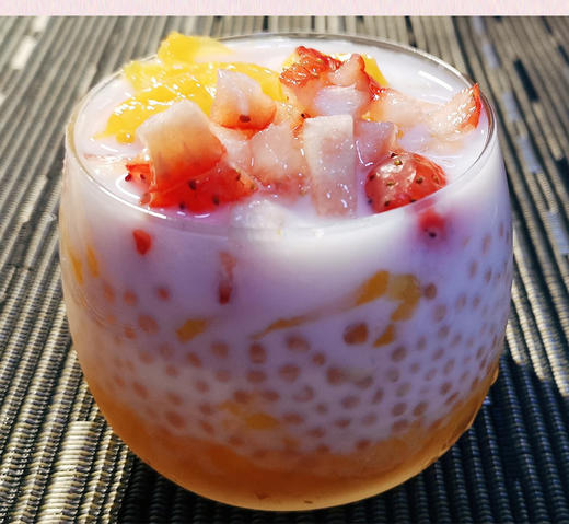 【夜市秒杀】泰国小白西米 水果捞 椰汁西米露甜品原料