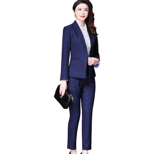 WXY-8067新款小香风正装时尚OL气质西装工作服 商品图2