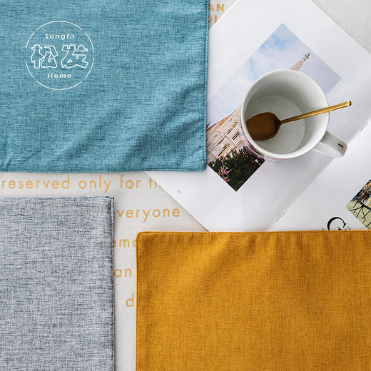 餐垫棉麻隔热垫简约北欧家用餐厅隔水防油餐盘垫 商品图2