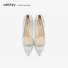 westory2019新款尖头高跟鞋女细跟水钻西式婚鞋女鞋W29AE50301 商品缩略图2