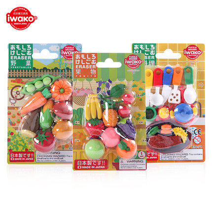 IWAKO学生蔬果系列橡皮擦 日本进口趣味仿真造型水果蔬菜儿童手账文具礼物文创 商品图0