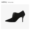 westory2020春季新款时尚深口尖头细跟高跟鞋女W20AM51031 商品缩略图3