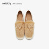 westory2019秋冬新品金属链条毛毛鞋女粗跟舒适乐福鞋W29CM70051 商品缩略图1