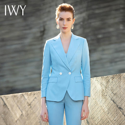IWY/浅蓝色西服套装201066CP1 商品图2