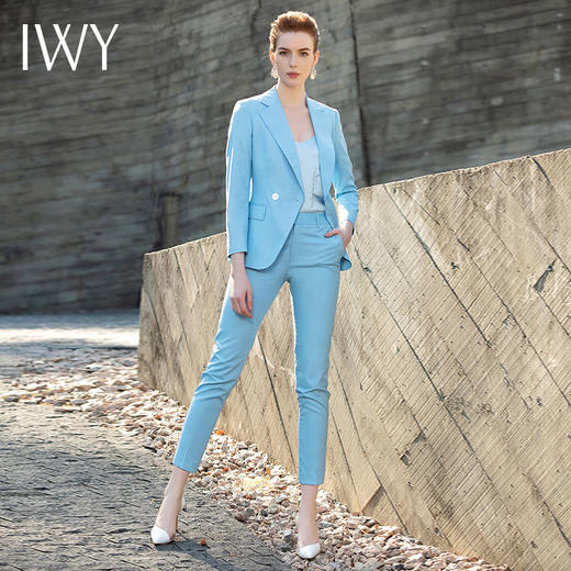 IWY/浅蓝色西服套装201066CP1 商品图6