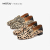 westory2019新款豹纹乐福鞋女一脚蹬性感舒适单鞋W29AM50491 商品缩略图3
