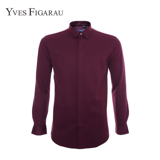 YvesFigarau伊夫·费嘉罗春夏商务休闲简约舒适透气抗皱长袖衬衫860302 商品图0