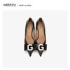 westory2020年春季新款复古风G扣细高跟尖头女W20AE51121 商品缩略图2