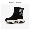 westory运动底雪地靴羊皮加绒加厚保暖女鞋 2019冬新款W29DC80411 商品缩略图2