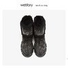 westory满星中筒时尚雪地靴女加厚保暖防滑2019年冬新W29DS80661 商品缩略图1
