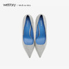 westory2019春夏尖头高跟鞋女名媛风亮片细跟宴会女鞋W29AE50311 商品缩略图3