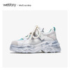 westory2020春季新款皮质老爹鞋厚底鞋女运动鞋W20AM51661 商品缩略图3