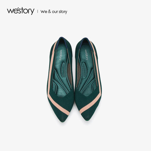 westory2019秋季新品时尚撞色单鞋女休闲舒软W29CE70451 商品图1