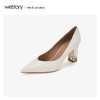westory2020春季新品尖头高跟鞋女方跟W20AE51541 商品缩略图1
