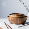 圆形木碗手工复古大号实木泡面碗日式成人儿童饭碗 商品缩略图0