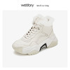 westory加绒厚底运动高帮老爹鞋女2019冬季新款ins超火W29DS80401 商品缩略图2