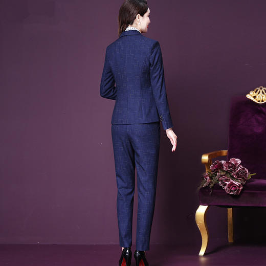 WXY-8067新款小香风正装时尚OL气质西装工作服 商品图1