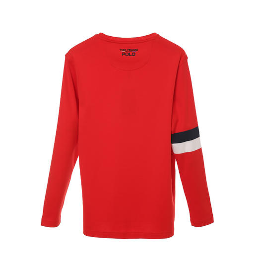 YvesFigarau伊夫·费嘉罗秋冬100%棉男士简约舒适修身透气商务休闲长袖T恤860916 商品图2