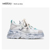 westory2020春季新款皮质老爹鞋厚底鞋女运动鞋W20AM51661 商品缩略图4