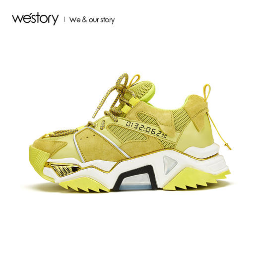 westory2019秋冬新款女厚底松糕老爹撞色熊猫鞋运动鞋W29CM70671 商品图2