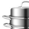 康巴赫28cm三层蒸锅不锈钢加厚蒸笼电磁炉家用蒸馒头 商品缩略图3