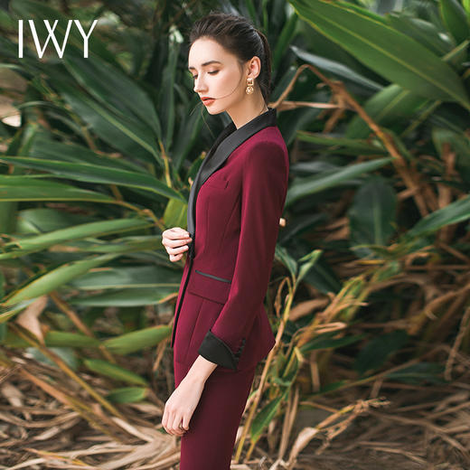 IWY/酒红色西服套装CP307 商品图2