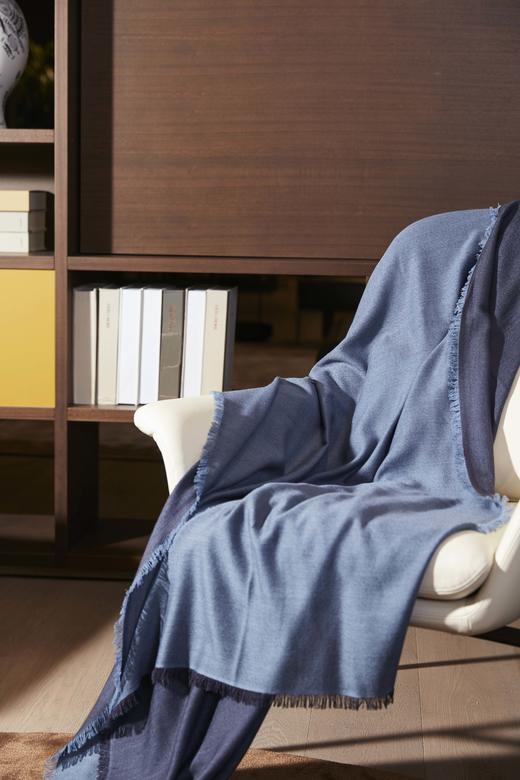 双面羊绒轻薄披毯 SJF92P608N 商品图2