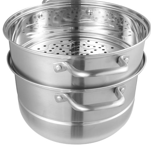 康巴赫28cm三层蒸锅不锈钢加厚蒸笼电磁炉家用蒸馒头 商品图2