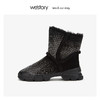 westory满星中筒时尚雪地靴女加厚保暖防滑2019年冬新W29DS80661 商品缩略图2