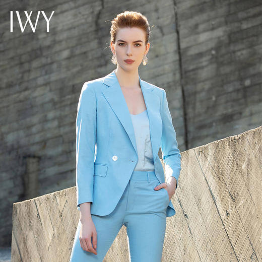 IWY/浅蓝色西服套装201066CP1 商品图0