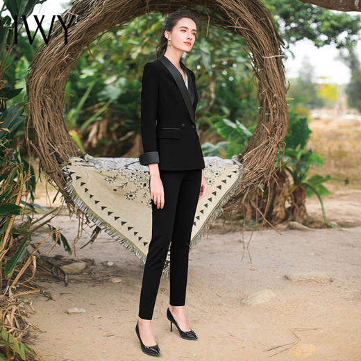 IWY/黑色西服套装CP307黑C8376 商品图6