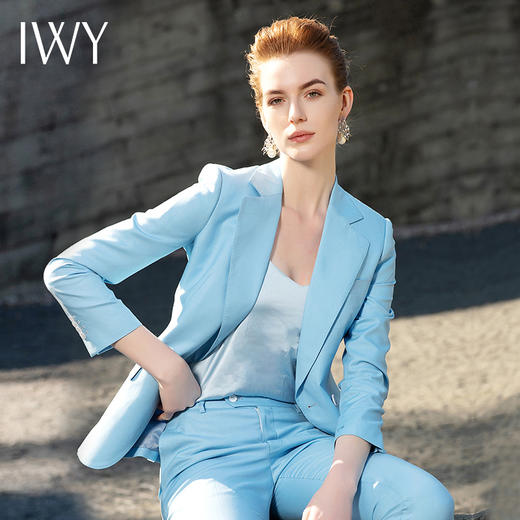 IWY/浅蓝色西服套装201066CP1 商品图4