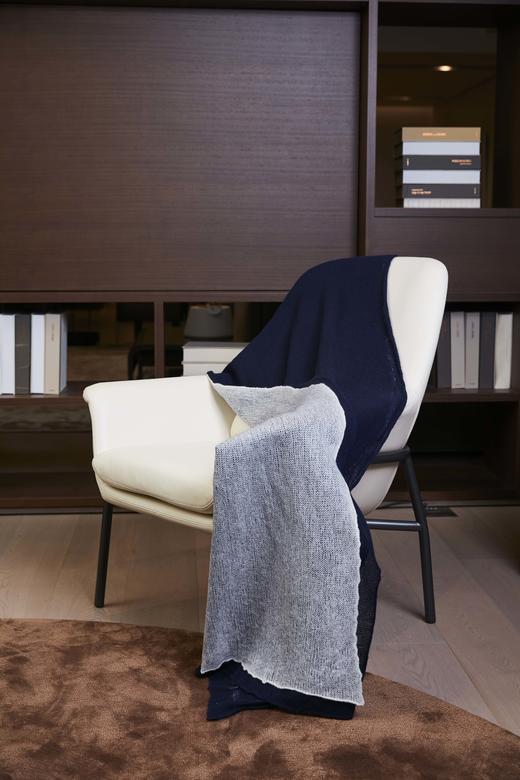 针织羊绒夹层毛毡披肩 SJF92P616N 商品图1