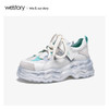 westory2020春季新款皮质老爹鞋厚底鞋女运动鞋W20AM51661 商品缩略图1