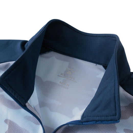 卡尔美情侣运动休闲夹克男女透气训练外套迷彩跑步拉链开衫 商品图2