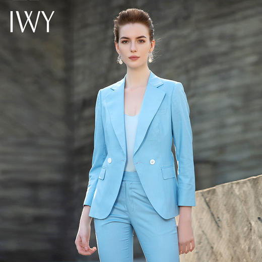 IWY/浅蓝色西服套装201066CP1 商品图3